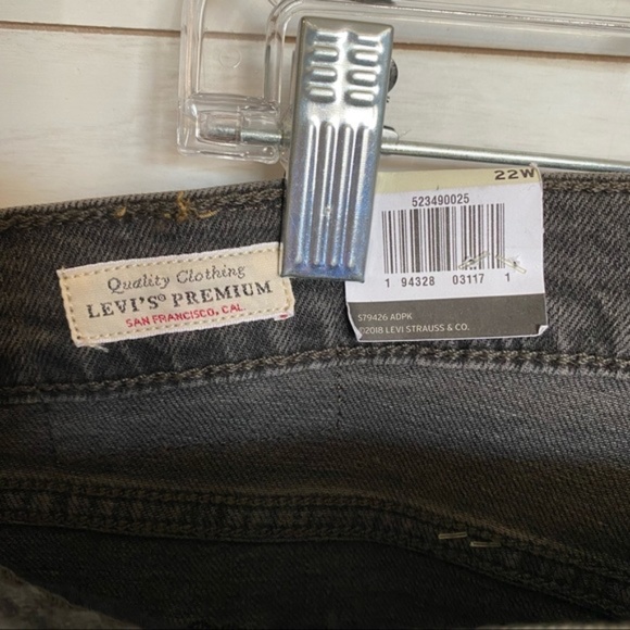 LEVIS’ premium woman wedgie skinny high rise pre washed plus size 22w - Picture 11 of 14